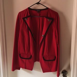 Captains blazer with no front closure